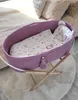 Handgemachter Boho-Baumwoll-Moseskorb mit Matratze - Produktbild-Vorschau 8