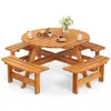 COSTWAY Gartenmöbel-Set für 8 Personen, Gartentisch mit Produktbild-Vorschau 1
