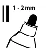 SIGEL BA179 Pennarello a gesso 20 - punta tonda 1-2 mm, Anteprima dell’immagine prodotto 4
