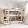 Flieks Etagenbett 90x200cm mit Treppe, Hochbett mit Produktbild-Vorschau 1
