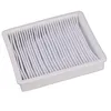 A white air filter with pleated material inside a white frame, isolated on a white background. Produktbild-Vorschau