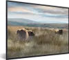 MuchoWow® Gerahmtes Poster Schottische Highlander - Nebel - Produktbild-Vorschau 1