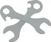 Two crossed wrenches on a white background. Produktbild-Vorschau