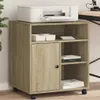 vidaXL Tlačiarenský stojan s kolieskami Sonoma dub 60x50x67 Náhľad obrázku produktu 2