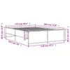 Bettgestell Schwarz 120x190 cm Holzwerkstoff und Metall Produktbild-Vorschau 8