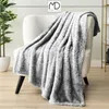 Sherpa-Decke 200×220 cm Tagesdecke, grau meliert, 250 g/m², Produktbild-Vorschau 9