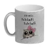 Meme Hamster Glitzer-Kaffeebecher mit Spruch Ich will Produktbild-Vorschau 2