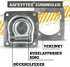 Safetytex Zurrmulde mit Gegenplatte 800kg Zurröse Anhänger Produktbild-Vorschau 2