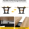 A diagram showing the expandable feature of a table, with close-ups of the drawer slides and locking mechanism. Náhľad obrázku produktu