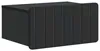 vidaXL Table de chevet murale noire 49 x 34,5 x 24 cm Voir les images du produit 2