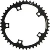 A black bicycle chainring on a white background. Podgląd zdjęcia produktu