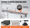 A conveyor belt system with various features highlighted through text and close-up images. Produktbild-Vorschau