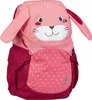 A pink bunny-shaped backpack for children. Produktbild-Vorschau