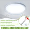 UISEBRT LED Deckenleuchte Rund Panel Ø280*H30mm Deckenlampe Produktbild-Vorschau 5