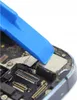 A blue plastic prying tool is being used to carefully separate a component from the internal circuitry of a smartphone. Produktbild-Vorschau