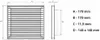 Griglia di ventilazione con rete Bianco 140x140 mm Anteprima dell’immagine prodotto 2