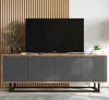 Szafka RTV Loft komoda RTV Loft Dąb wotan grafit MAT 150 cm Podgląd zdjęcia produktu 1