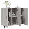 The Living Store Sideboard Grau Sonoma 90x34x80 cm Produktbild-Vorschau 4
