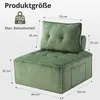Modularer Loungesessel für Wohnz, Bodensessel aus Cord 84 × Produktbild-Vorschau 6