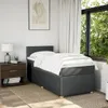 Boxspringbett mit Matratze Dunkelgrau 90x200 cm Stoff Produktbild-Vorschau 4