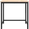 vidaXL Stolik naturalny 80 x 50 x 77 cm Drewno i stal Podgląd zdjęcia produktu 5