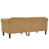 The Living Store 2-Sitzer Sofa Braun Kunstleder Produktbild-Vorschau 7