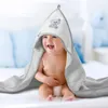 Babyhandtuch 100x100 Akuku grau mit Teddybär Produktbild-Vorschau 3