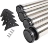 Edelstahl farbendes 4er Set Tischbeine 710mm Höhe ø 60mm Produktbild-Vorschau 1