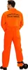 Costume da prigioniero psicopatico in fuga arancione - M Anteprima dell’immagine prodotto 4