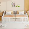 A children's bed with two sleeping surfaces, decorated with cartoon images on the wall. Anteprima dell’immagine prodotto