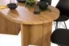 Esstisch oval mit geraden Kanten 160x90 cm Holz Produktbild-Vorschau 8