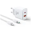 Joyroom Wandladegerät 20 W USB-C / USB-A Ladegerät Weiß + Produktbild-Vorschau 1