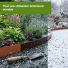 Lot de 15 m de bordure de pelouse en acier Corten AREBOS – Voir les images du produit 4