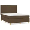 Möbel Boxspringbett mit Matratze Dunkelbraun 140x200 cm Produktbild-Vorschau 2