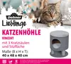 Dehner Katzen-Kratzhöhle Vincent, Ø 40 cm, Höhe 48 cm, Produktbild-Vorschau 3