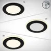 B.K.Licht Lot de 6 spots LED encastrables plats Ø9cm noir Voir les images du produit 5
