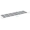 vidaXL Coussin pour bain de soleil Gris Motif à carreaux Voir les images du produit 13