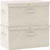 vidaXL Pudełka do przechowywania 2 szt. tkanina 50x30x25 cm Podgląd zdjęcia produktu 8
