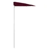 vidaXL Demi-parasol avec mât 180x90 cm rouge bordeaux Voir les images du produit 5
