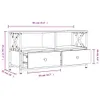 vidaXL Szafka pod TV dąb sonoma 90x33x45 cm materiał drewno Podgląd zdjęcia produktu 11
