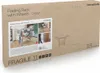 The image shows the cardboard packaging of a folding rack with wheels. Náhľad obrázku produktu