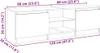 vidaXL TV skříňka s LED světly betonově šedá 120x30x36 cm Náhled obrázku produktu 4