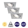 3 x Briloner LED Einbauleuchte eckig Titan IP23 3 x 5W Produktbild-Vorschau 3