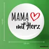 Huuraa Button Mama mit Herz 59mm rund mit Sicherheitsnadel Produktbild-Vorschau 3