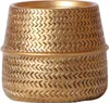 Kolibri Home | Groove Blumentopf - Goldene Keramik Ornament Produktbild-Vorschau 8