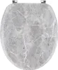 Mramorové WC sedátko 44x37 cm Šedá imitace mramoru moderní Náhled obrázku produktu 2