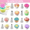 MODFU Spritztüllen Set 40tlg., Edelstahl Torten Zubehör, Produktbild-Vorschau 8