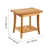 Panca da doccia in teak VEVOR, 50,8 x 36,6 x 45,6 cm, Anteprima dell’immagine prodotto 8