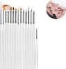 15 Pcs Nagel Pinsel, Nail Art pinselset, Acryl Nagel Kunst Produktbild-Vorschau 2
