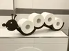 DanDiBo Držák toaletního papíru Wood Black Caterpillar Náhled obrázku produktu 1